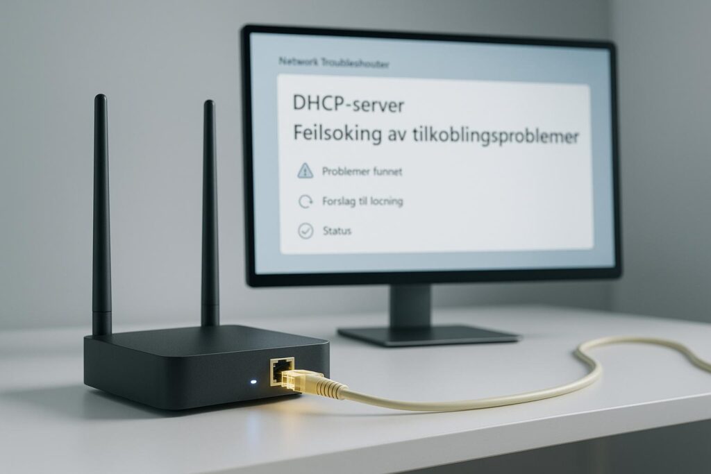 DHCP-server: Feilsøking av tilkoblingsproblemer